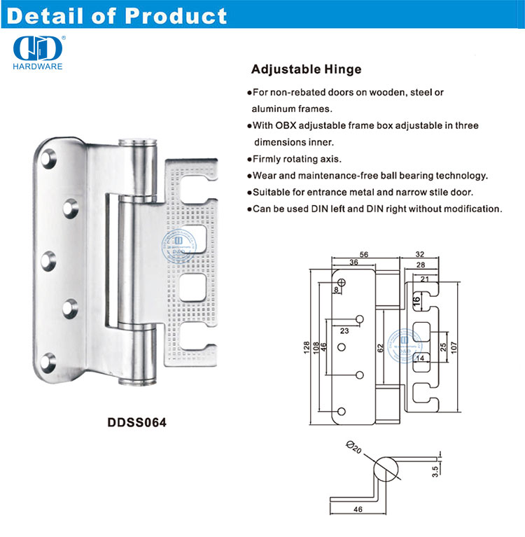 Adjustable Hinge Engsel yang Dapat Disesuaikan