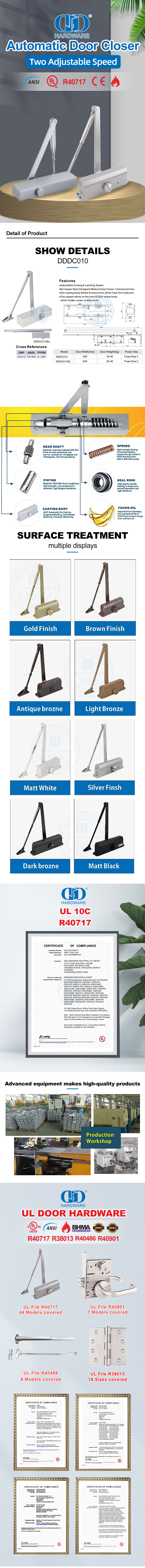 Medium Duty Door Closer Penutup Pintu Tugas Sedang