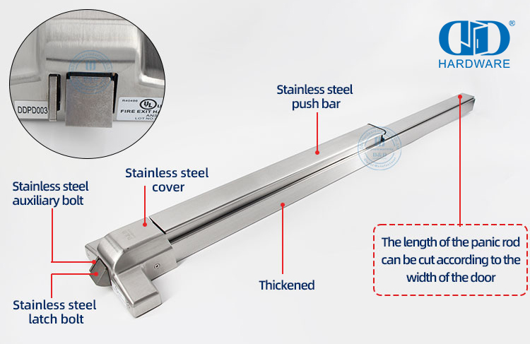 Rim Panic Exit Devices Perangkat Keluar Rim Panic