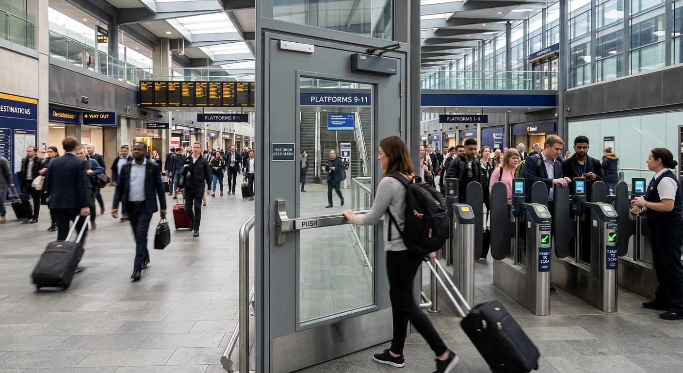 panic exit device for Railway Station perangkat keluar panik untuk Stasiun Kereta Api