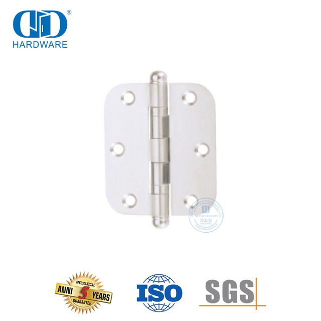 Perangkat Keras Engsel Pintu Stainless Steel dengan Ujung Bola Sudut Bulat-DDSS046