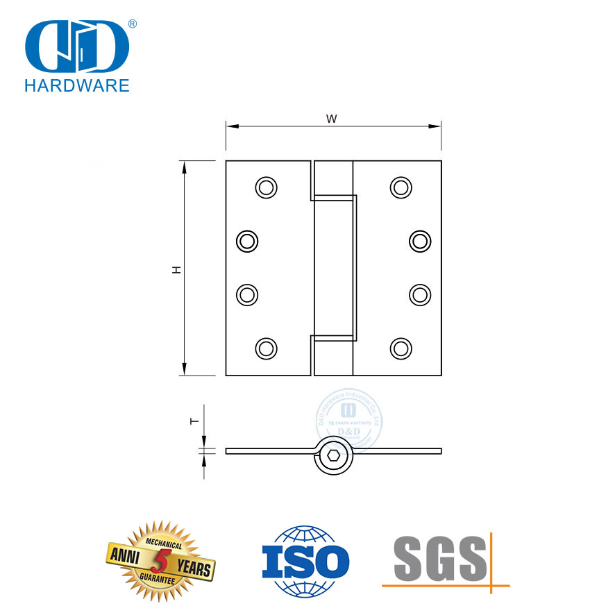 Dapat Disesuaikan Untuk Pintu Logam Pintu Kayu Perangkat Keras Engsel Pegas Aksi Baja Tahan Karat-DDSS033