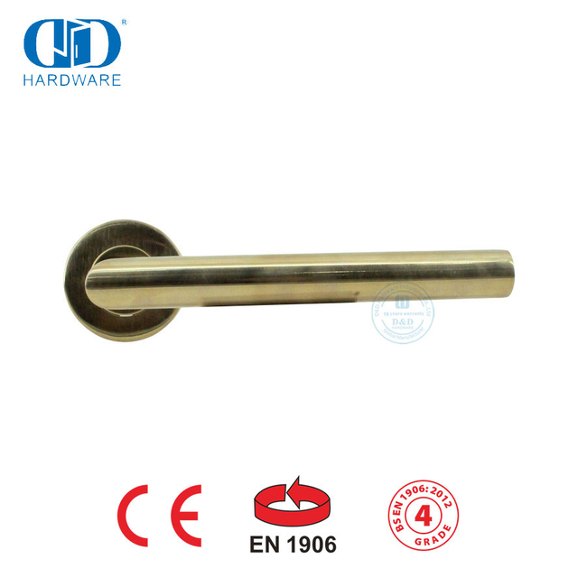 BS EN 1906 Perangkat Keras Kunci Pintu Gagang Pintu Tuas Pemasangan Komersial-DDTH003-PVD