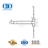 Perangkat Panik Setengah Panjang Tipe Batang Vertikal untuk Pintu Komersial-DDPD002-SSS
