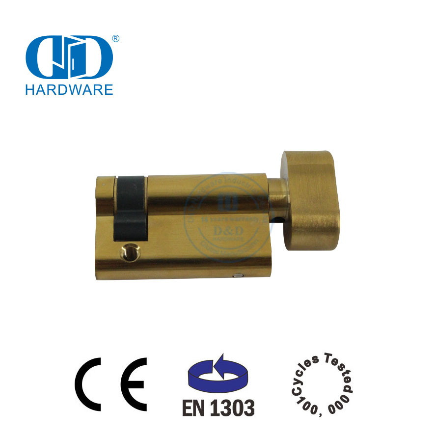 Sertifikasi EN 1303 Setengah Silinder dengan Putaran Jempol untuk Kunci Tanggam-DDLC009-45mm-SB