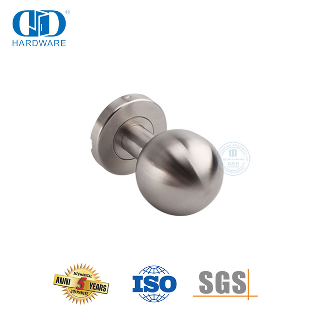 Pegangan Tuas Kenop Bulat Bentuk Bola Stainless Steel untuk Pintu Kamar Mandi-DDTH031-SSS