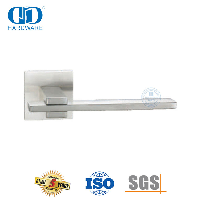 Tuas Pegangan Pintu Luar Ruangan Perak Stainless Steel untuk Pintu Logam-DDTH047-SSS