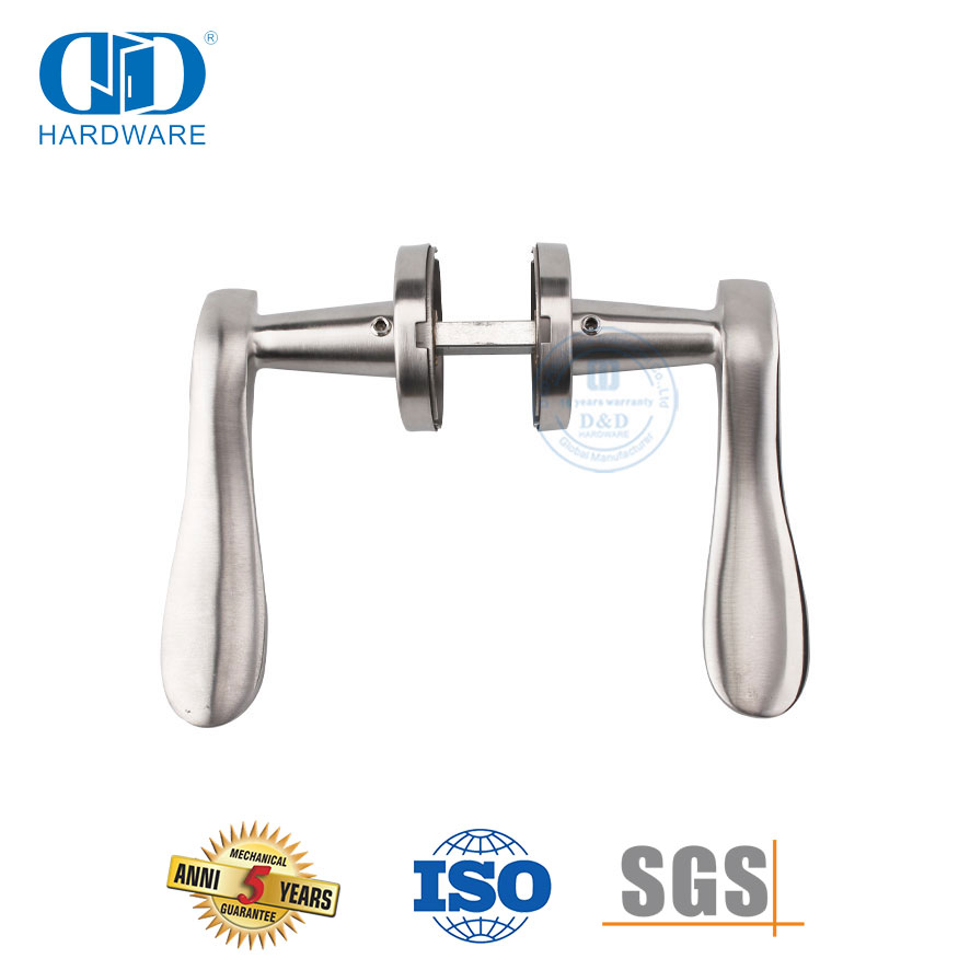 Pegangan Pintu Cor Presisi Tipe Tuas Stainless Steel Padat-DDSH014-SSS