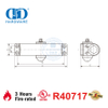 Jual Terlaris Tugas Berat 80-120KG 1250Mm CE UL 10C Terdaftar Penutup Pintu Nilai Api dengan Pemeriksaan Belakang-DDDC040
