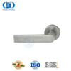 Gagang Pintu Tuas Stainless Steel 304 Tikungan Tunggal pada Roset Bulat-DDTH043-SSS