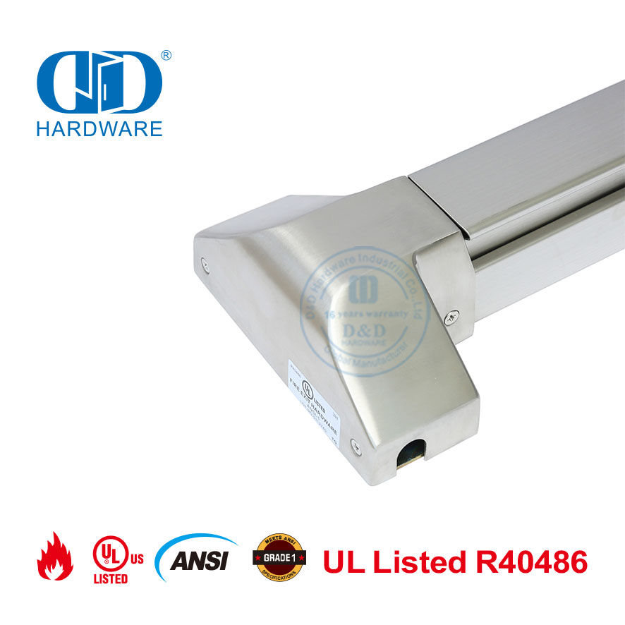 Perangkat Panic Exit Nilai Api Batang Vertikal Touch Bar-DDPD024-SSS