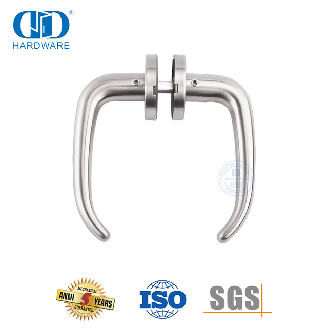 Gagang Pintu Tuas Padat Stainless Steel Standar Eropa untuk Dapur-DDSH004-SSS