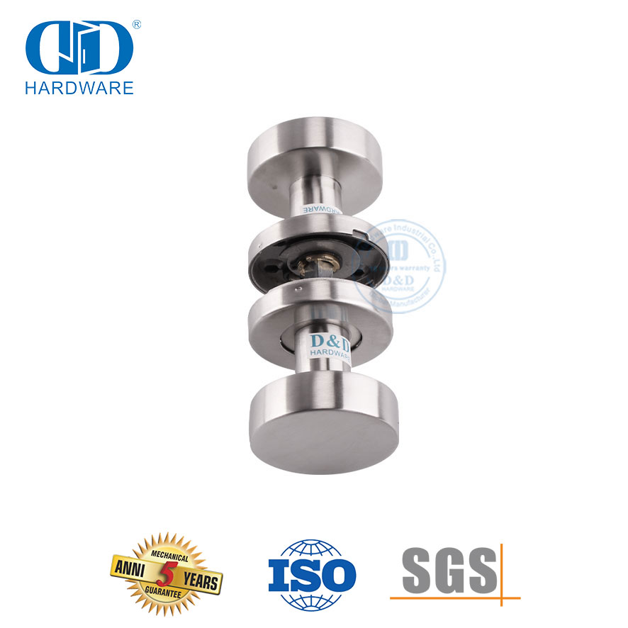 Kenop Pegangan Pintu Bulat Solid Stainless Steel untuk Pintu Eksternal-DDSH039-SSS