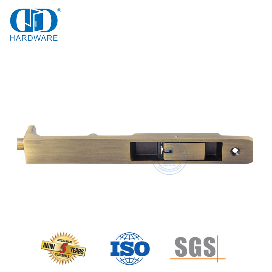 Baut Pintu Sudut Bulat Stainless Steel Kuningan Antik untuk Pintu Kayu-DDDB030-AB