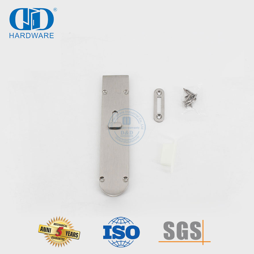 Aksesori Perangkat Keras Pintu Interior Baut Pintu Geser Kuningan Padat-DDDB028-SNP