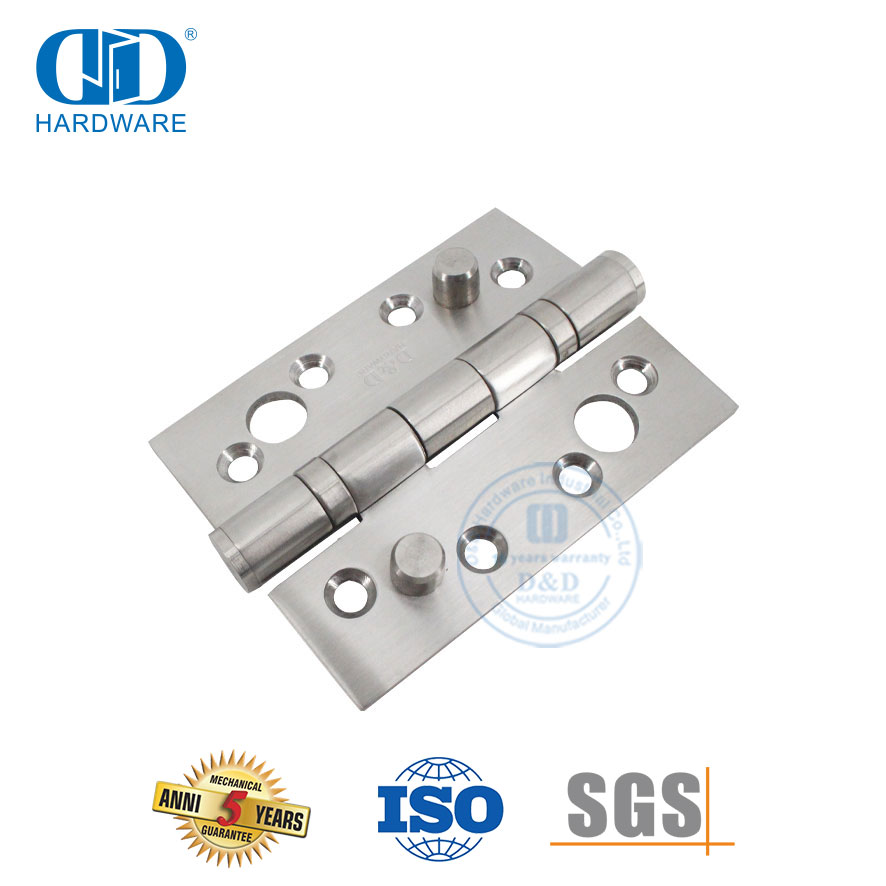 Perangkat Keras Pintu Utama Engsel Keamanan Ganda Lima Knuckle Stainless Steel-DDSS014