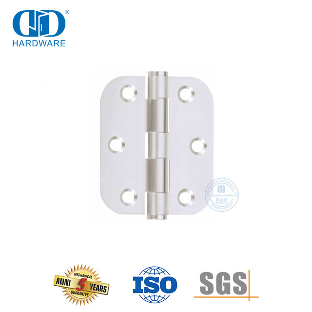 Engsel Pintu Bantalan Tersembunyi Ujung Datar Sudut Bulat Stainless Steel-DDSS047