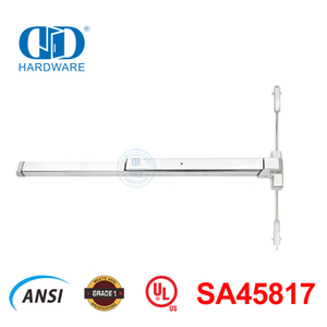 Pintu Ironmongery Hardware Panic Exit Batang Batang Vertikal dengan UL305-DDPD027-SSS