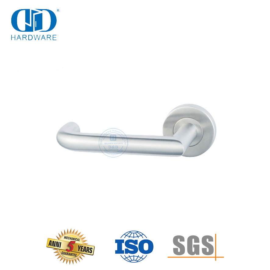 SUS 304 Mortise Lock Set Pegangan Tuas Pintu Depan untuk Office-DDTH018-SSS