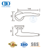 Pegangan Tuas Padat Stainless Steel Desain Efisien untuk Pintu Aluminium-DDSH035-SSS