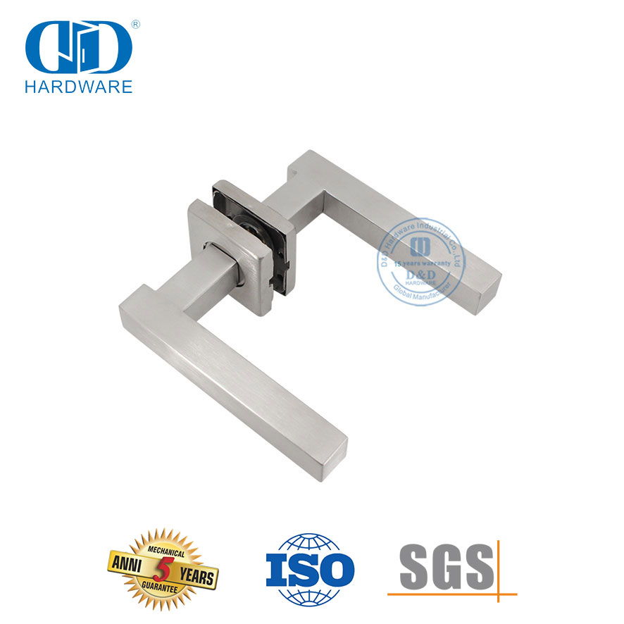 Tuas Persegi Pintu Eksterior Berkualitas Tinggi SUS 304 European Door Hardware-DDTH046-SSS