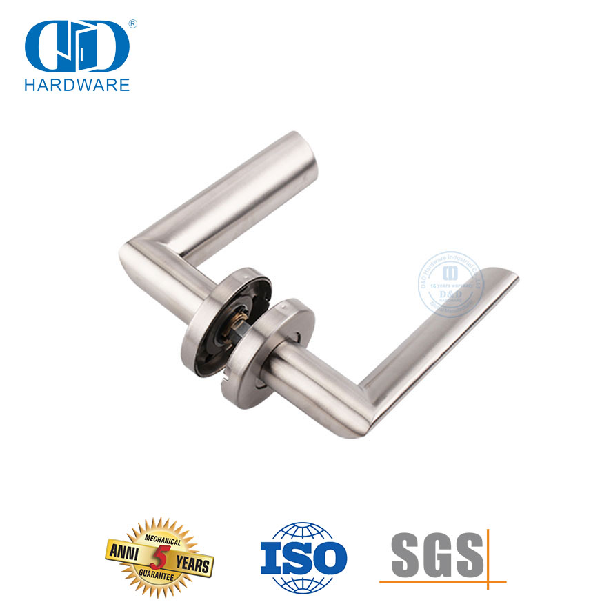Gagang Pintu Tipe Tuas Pintu Utama Kantor Stainless Steel Padat-DDSH011-SSS
