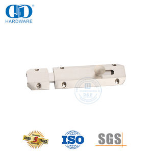 Perangkat Keras Konstruksi Kunci Baut Pintu Flush Mount Barrel Bolt-DDDB017-SNP