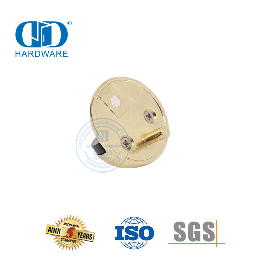 PVD Finish Zinc Alloy Hardware Semi Lingkaran Penahan Pintu Belahan Bumi-DDDS004-PVD