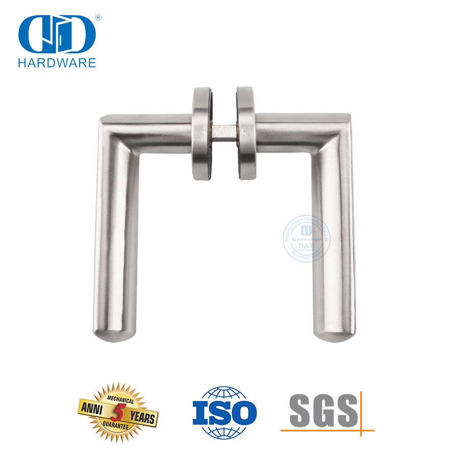 Gagang Pintu Tipe Tuas Pintu Utama Kantor Stainless Steel Padat-DDSH011-SSS