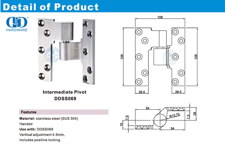 Engsel Pivot Menengah