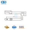 Baut Pintu Siram Tipe Otomatis Samping Satin Stainless Steel-DDDB023-SSS