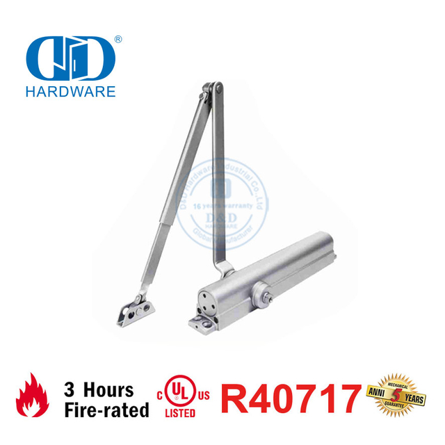 Kualitas Tinggi 150KG 1400Mm Tugas Berat Kecepatan Dapat Disesuaikan Sertifikasi Sertifikat ANSI UL Fire Door Closer-DDDC042