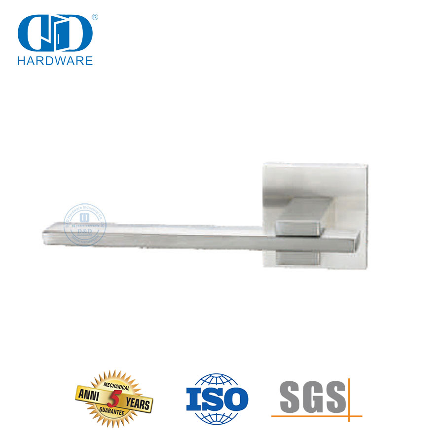 Tuas Pegangan Pintu Luar Ruangan Perak Stainless Steel untuk Pintu Logam-DDTH047-SSS