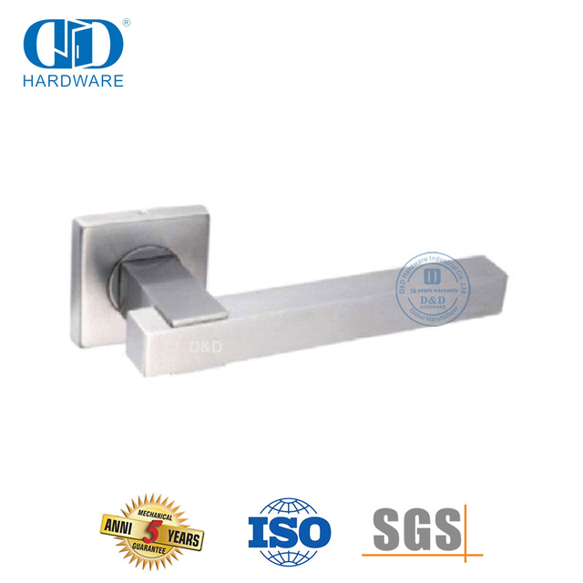 Tuas Pegangan Pintu Sudut Kanan Stainless Steel untuk Bangunan Komersial-DDTH048-SSS