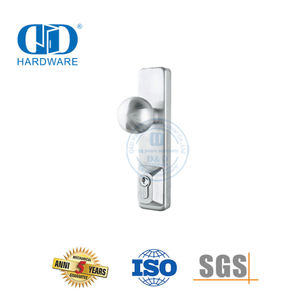 SS 304 Panic Exit Device Escutcheon Knob Trim dengan Kunci Silinder-DDPD013-SSS