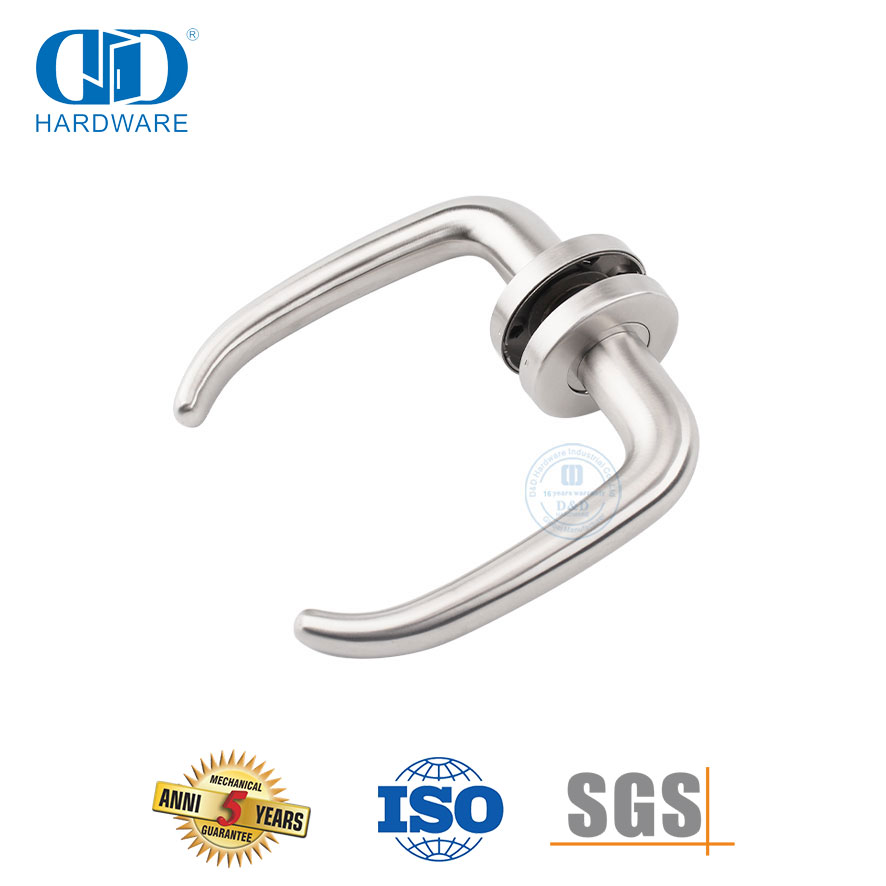 Gagang Pintu Tuas Padat Stainless Steel Standar Eropa untuk Dapur-DDSH004-SSS