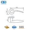Tuas Pintu Masuk Utama Stainless Steel Gaya Modern Pegangan Padat-DDSH015-SSS
