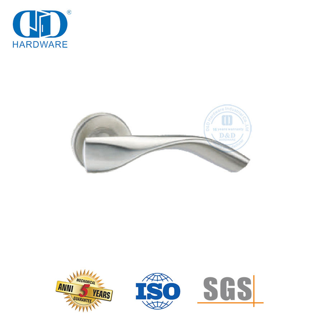 Tipe Gelombang Merampingkan Desain Stainless Steel 304 Solid Door Handle-DDSH049-SSS
