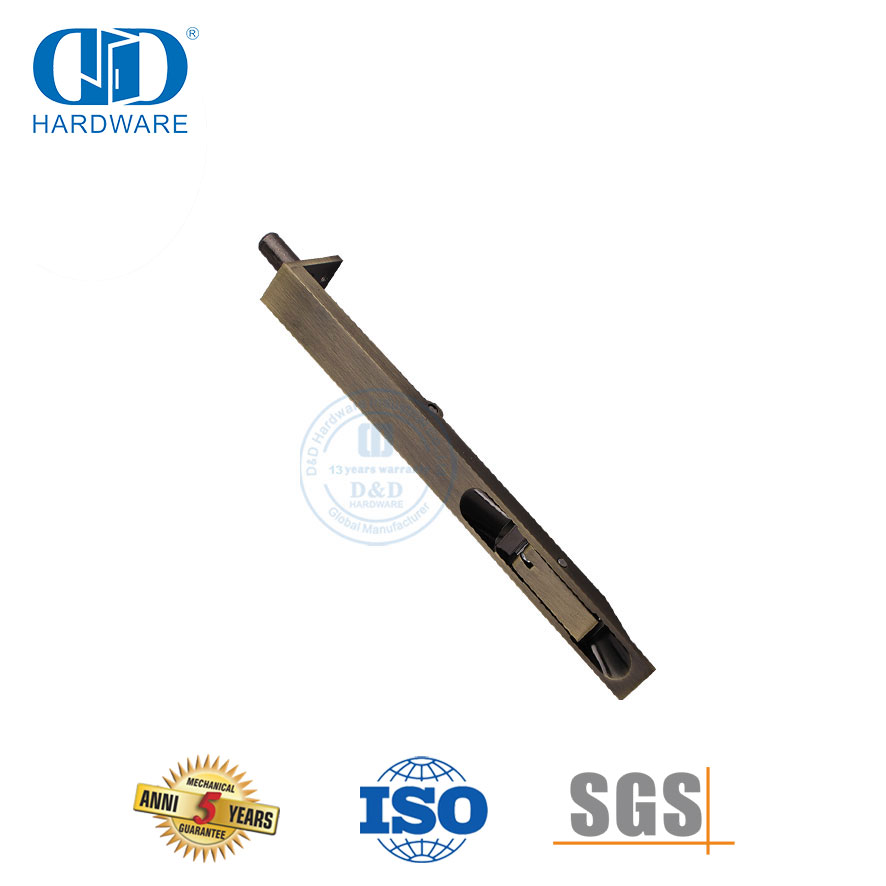 Baut Siram Tugas Berat Stainless Steel Kuningan Antik untuk Pintu Komersial-DDDB001-AB