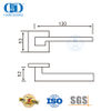 Pegangan Komersial Stainless Steel 304 Square Rosette Silver untuk Pintu Depan-DDSH037-SSS