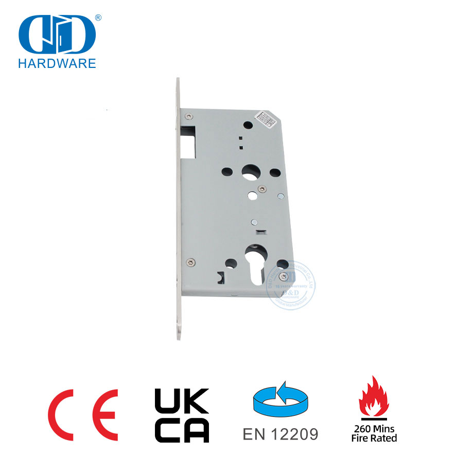 Untuk Gudang atau Pintu Masuk 240 Menit Kunci Pintu Deadbolt Baja Tahan Karat Nilai Api-DDML013-6072