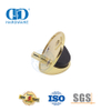Kuningan Padat Dipoles Golden Floor Mounted Door Stop Round Rubber Door Stop-DDDS005-PB