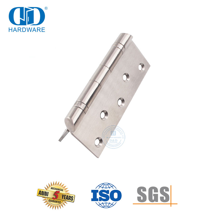 Engsel Pintu Bantalan Bola Ganda Stainless Steel 5 Inci untuk Proyek Rumah Sakit-DDSS044-B-5x3.5x3.0mm