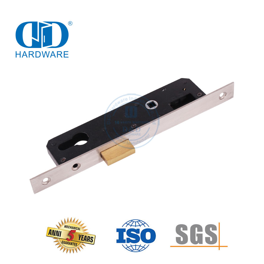 Kunci Sempit Gerendel Perangkat Keras Pintu Stainless Steel dengan Kunci untuk Gudang-DDML023-2585
