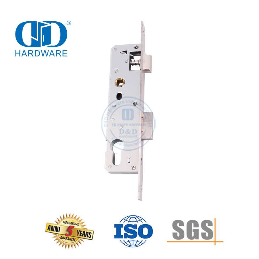 SUS 304 Aksesori Perangkat Keras Pintu Masuk Euro Sempit Pintu Lock-DDML021-3085