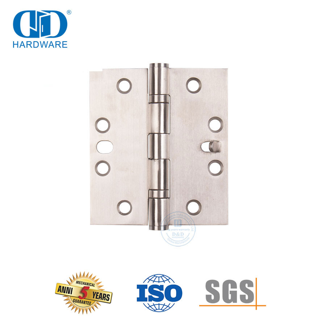 Perangkat Keras Pintu Logam Stainless Steel Lima Knuckle Engsel Keamanan Tunggal-DDSS015-B