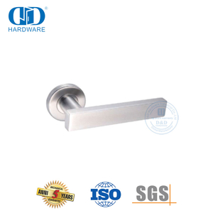 Gagang Pintu Stainless Steel Jenis Rosette Bulat untuk Rumah-DDTH039-SSS