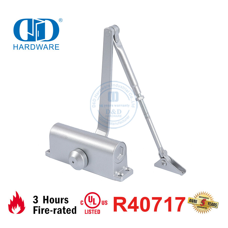 Kualitas Tinggi 25-45KG 850Mm Tugas Ringan CE UL 10C Terdaftar Penutup Pintu Nilai Api untuk Penggunaan Perumahan Komersial-DDDC037