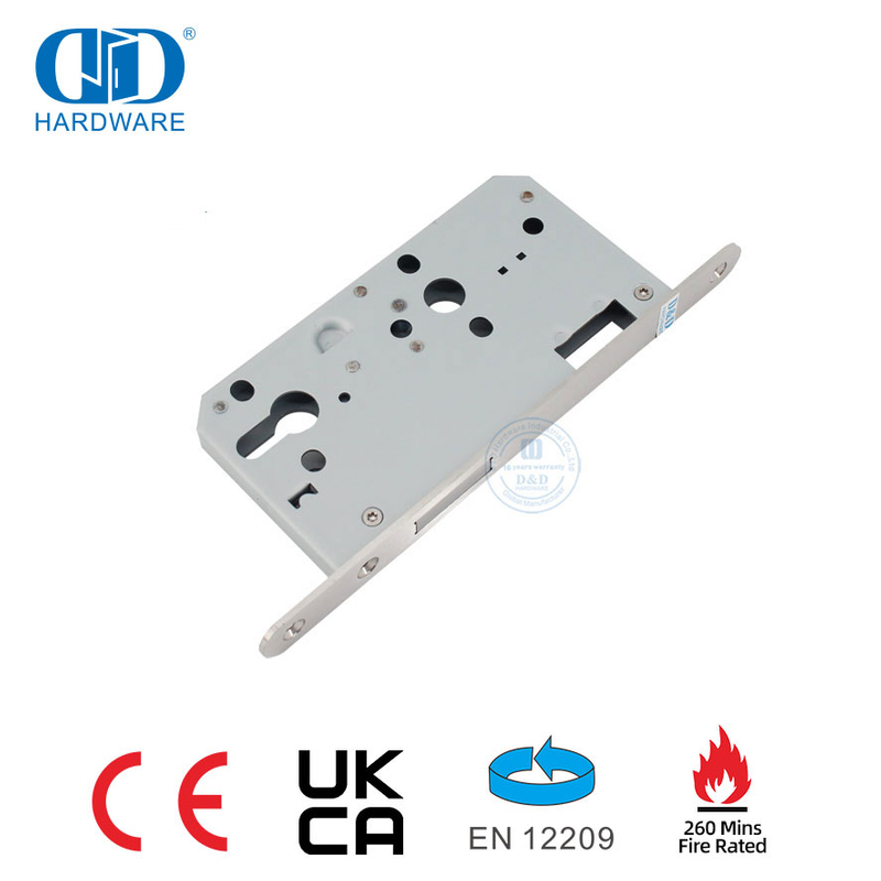 Untuk Gudang atau Pintu Masuk 240 Menit Kunci Pintu Deadbolt Baja Tahan Karat Nilai Api-DDML013-6072