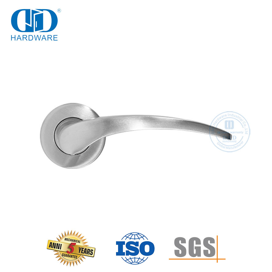 Tuas Pintu Masuk Utama Stainless Steel Gaya Modern Pegangan Padat-DDSH015-SSS